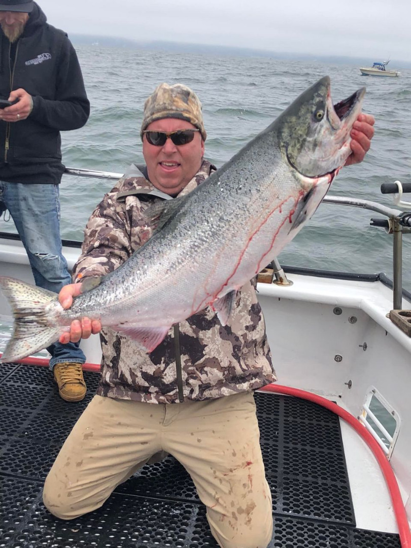 Another outstanding day of salmon catching 
