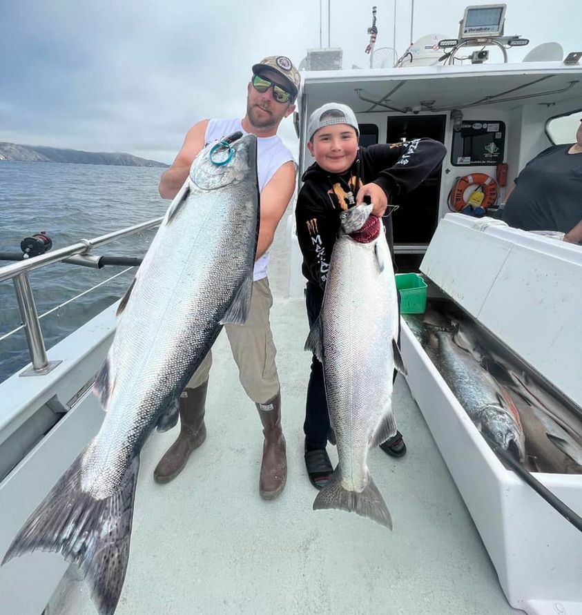 Limits of Salmon up to 30 pounds