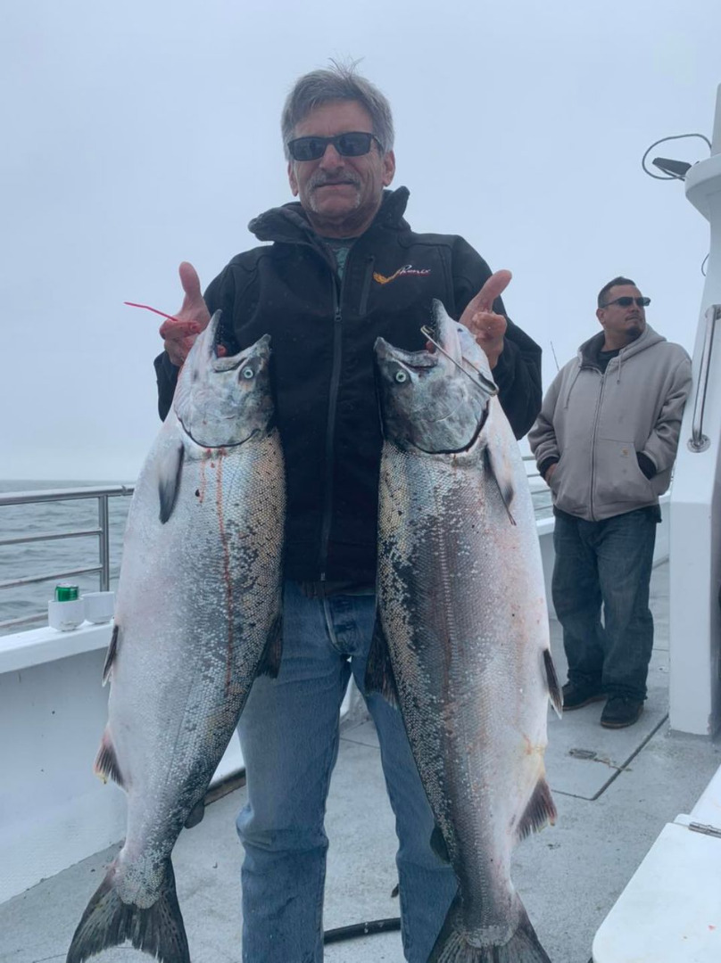 Salmon fishing was on fire again today!