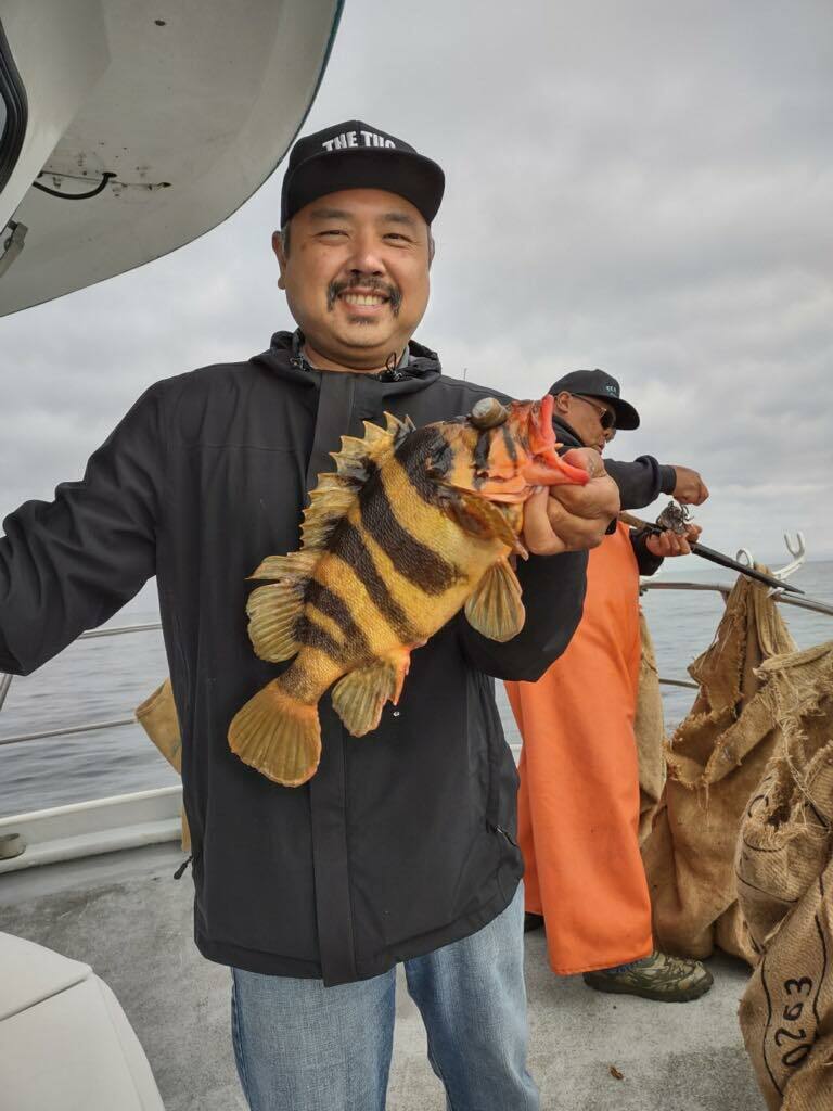 Excellent fishing and weather aboard the Sea Wolf today!