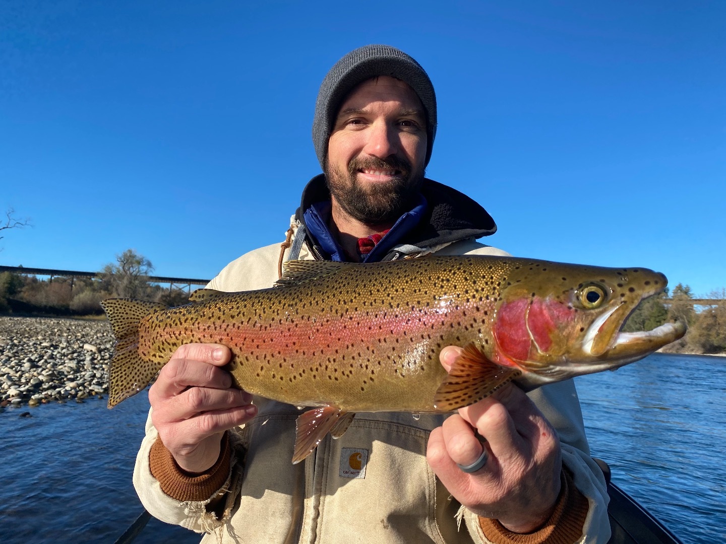 Sac River rainbow trout/steelhead fishing!