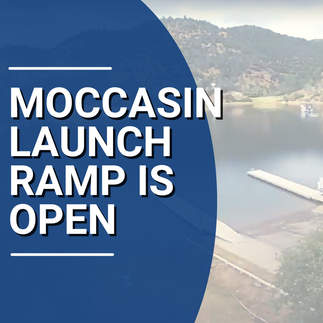 Moccasin boat launch ramp is now open