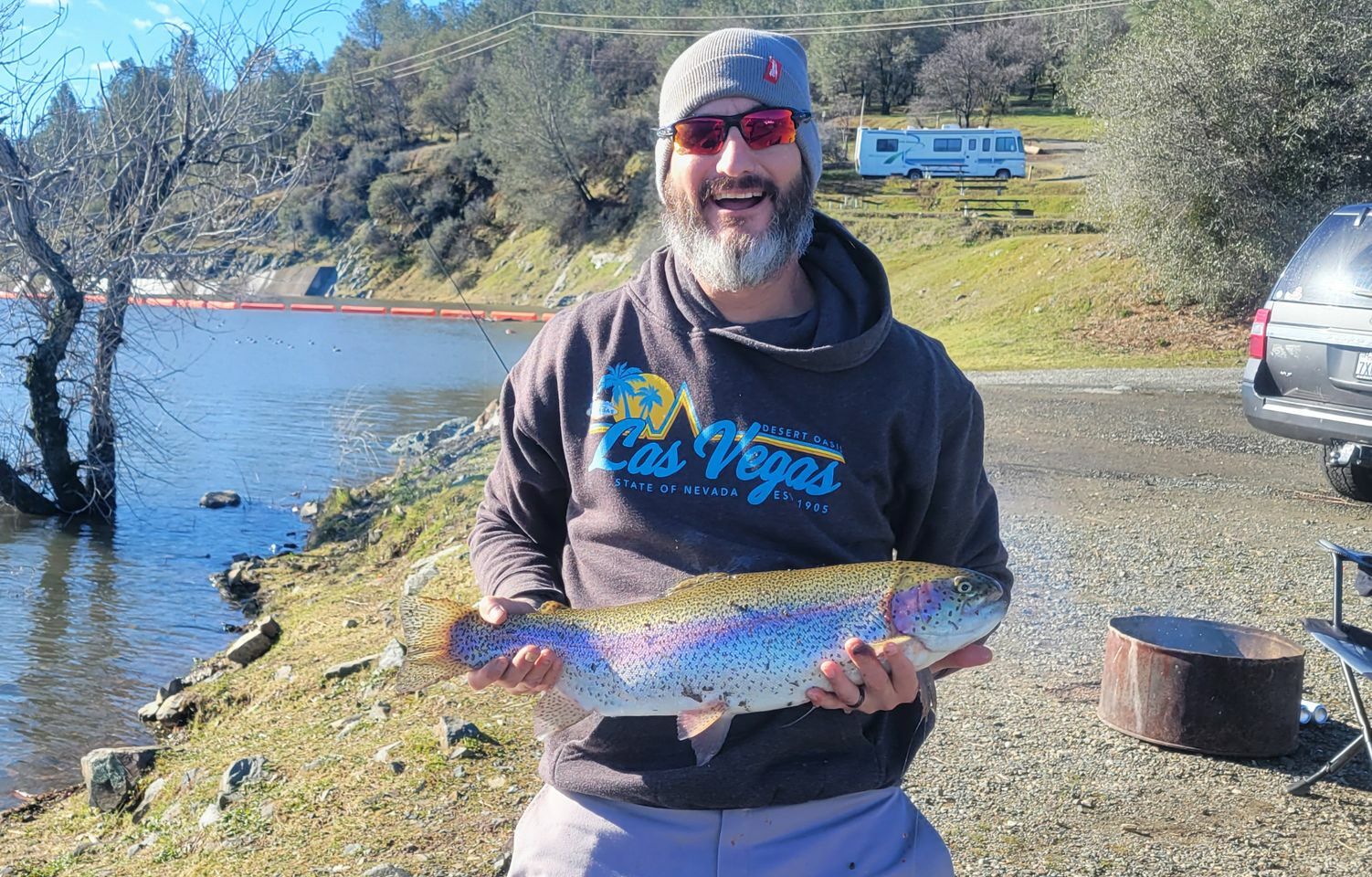 Hog of a rainbow trout