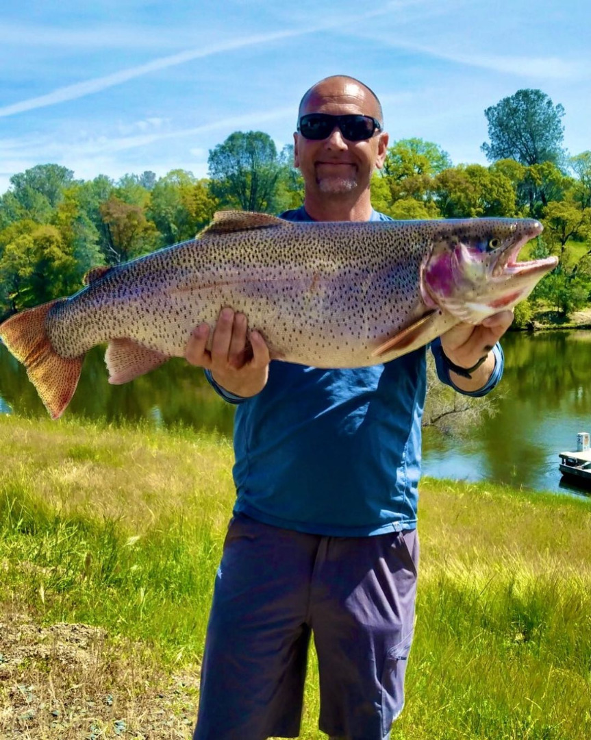 Angler sets new lake record with 19.96 pound rainbow trout at Lake Amador