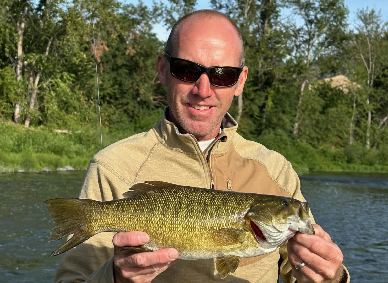 Smallmouth Bass fishing on the Clearwater River in Idaho is going good! 