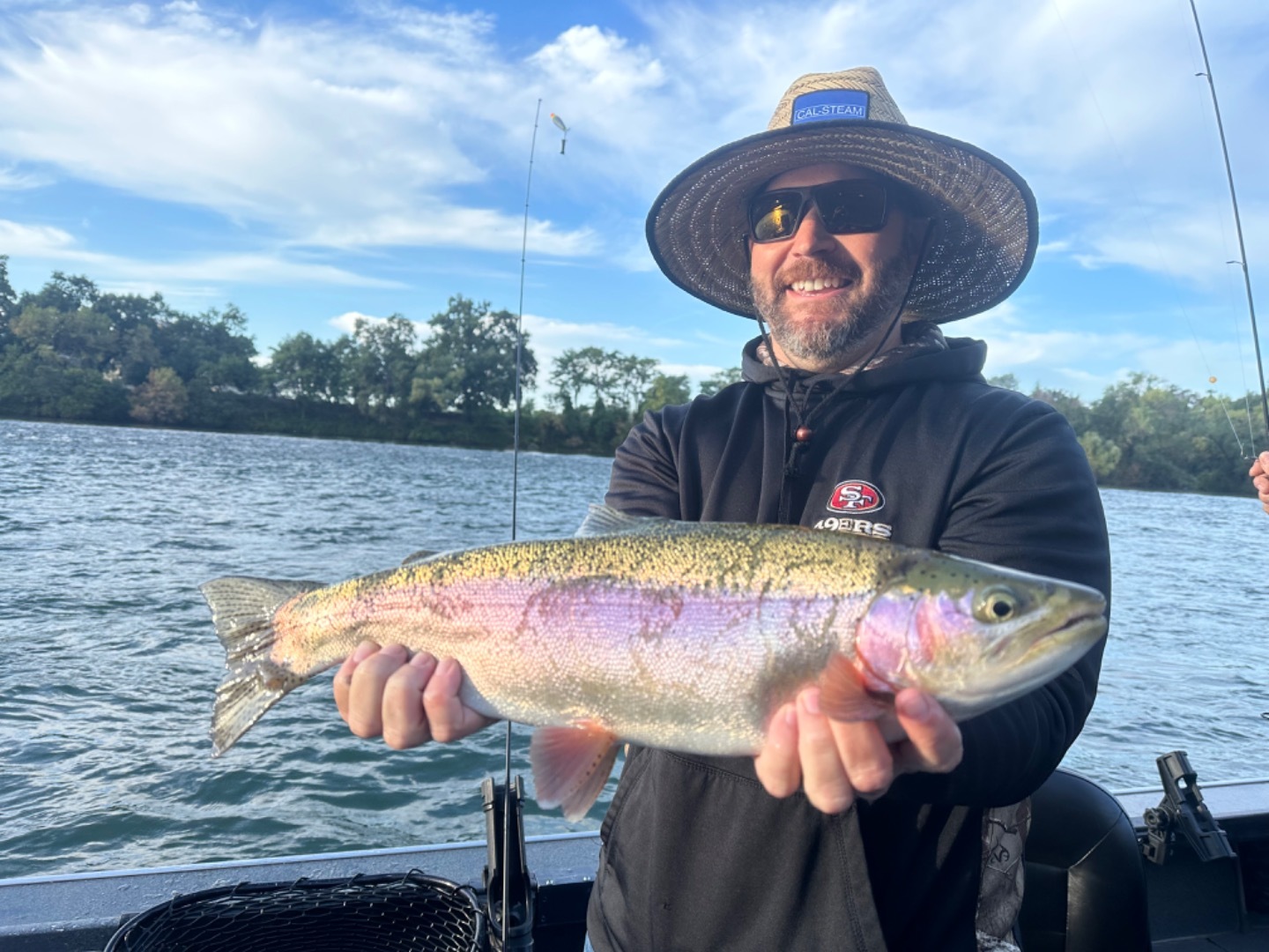 Sacramento River Wild rainbow/steelhead fishing continues!