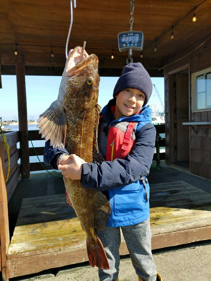 Ending our season this year with 10 yr old Calvin and this awesome Derby Cod!