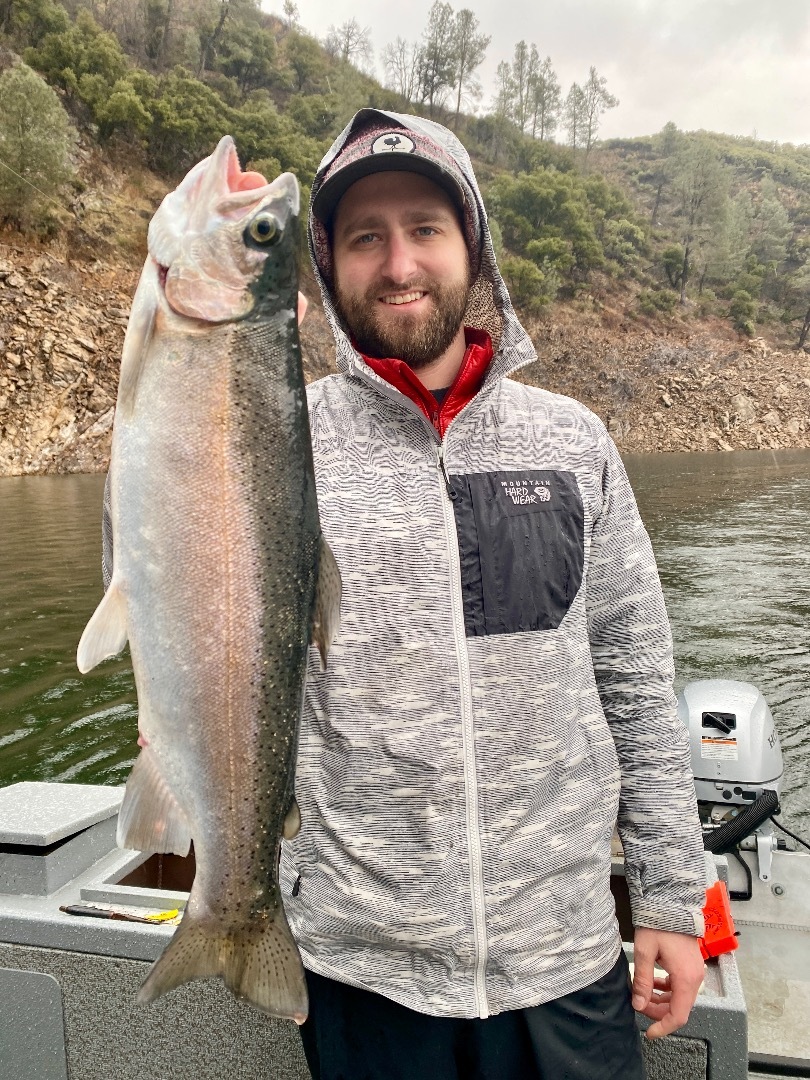 Winter trout bite on Shasta Lake!