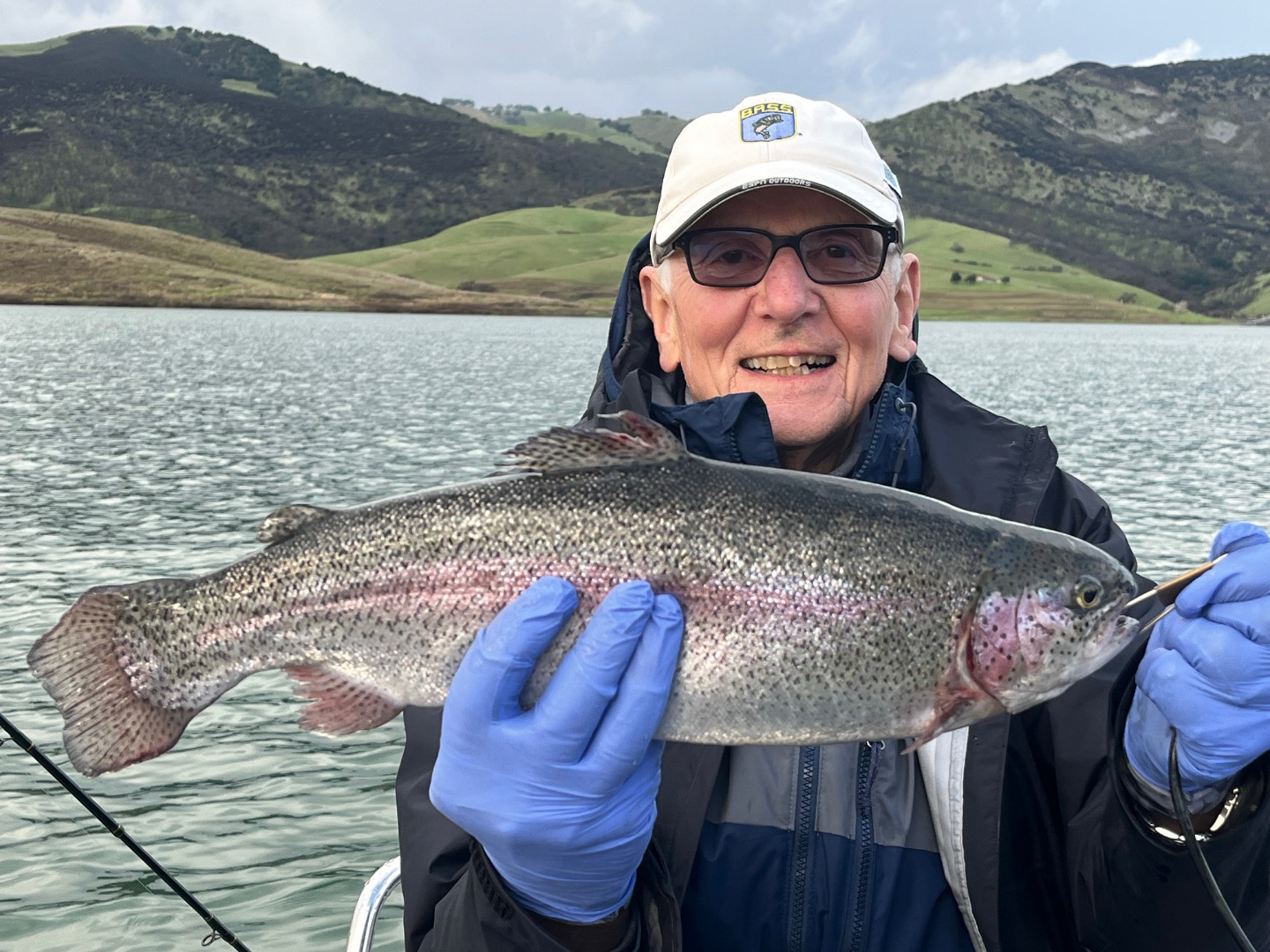 Los Vaqueros Reservoir Fish Report - Los Vaqueros Reservoir - 8.4 Lb.  Rainbow - January 18, 2024