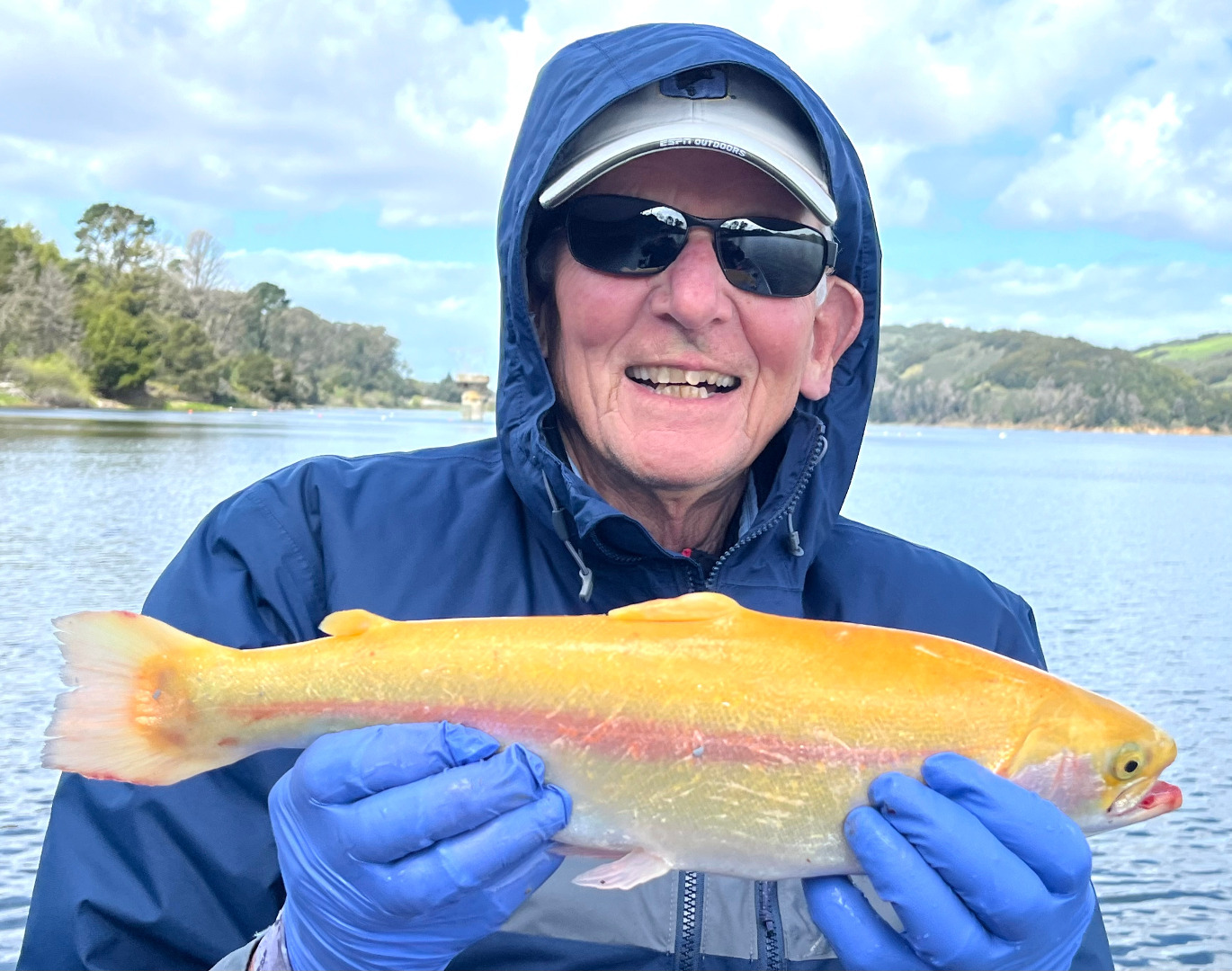 Los Vaqueros Reservoir Fish Report - Los Vaqueros Reservoir - 8.4 Lb.  Rainbow - January 18, 2024