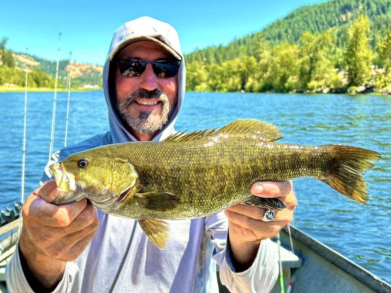 Smallmouth Bass fishing on the Clearwater River in Idaho is awesome! 