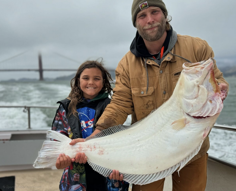 Halibut up to 39.2 lbs. 