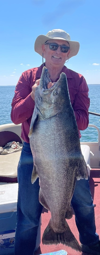 New State Record Chinook Salmon at Fort Peck Reservoir, MT