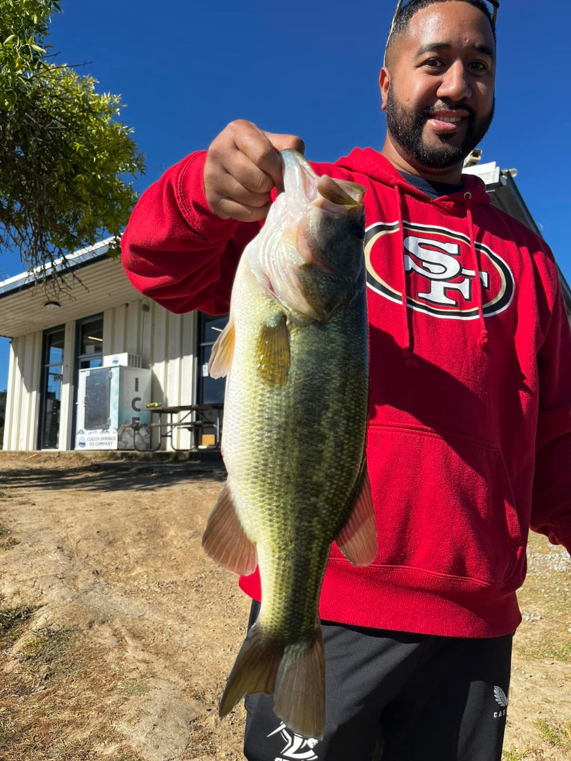 Bass action was good this morning 