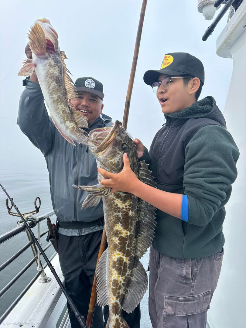 Full limits of lingcod for both boats today