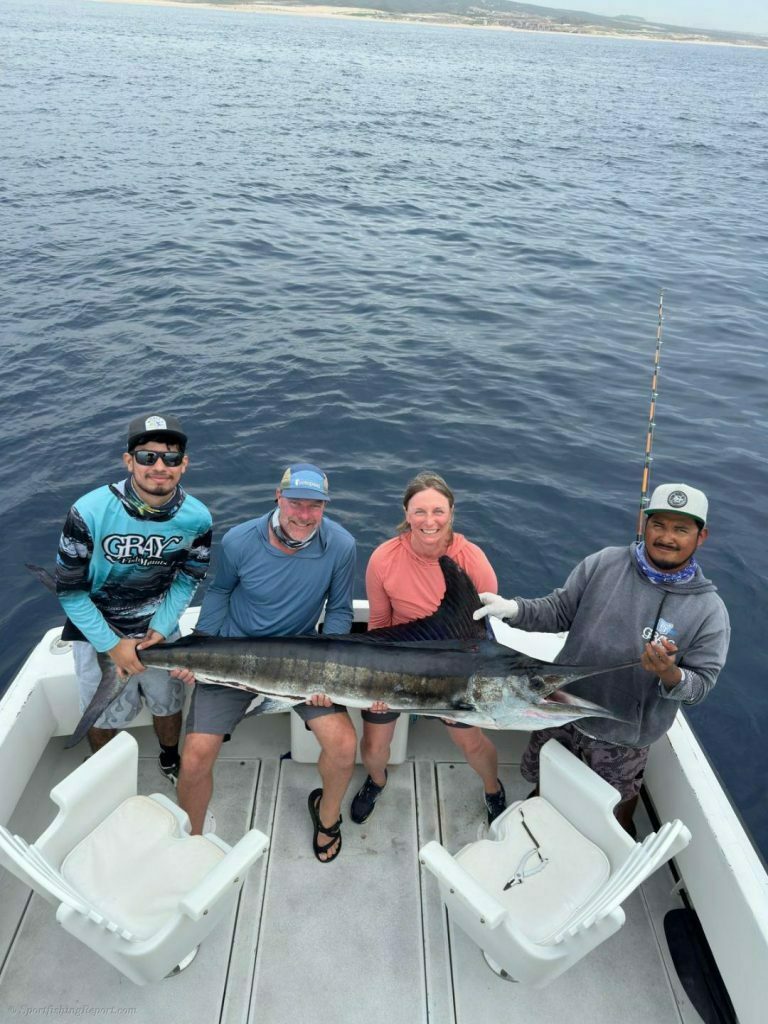 One 110 LB. Striped Marlin