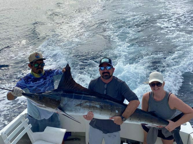 One 110 LB. Striped Marlin