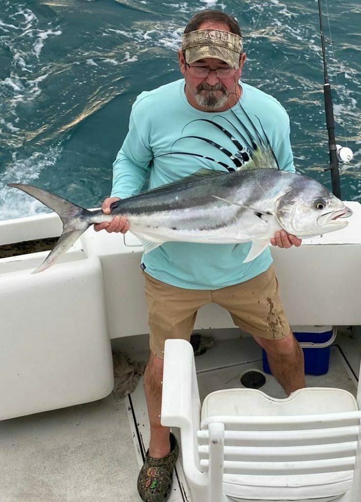 One 100 LB. Striped Marlin and One 18 LB. Dorado and Ten Roosterfish