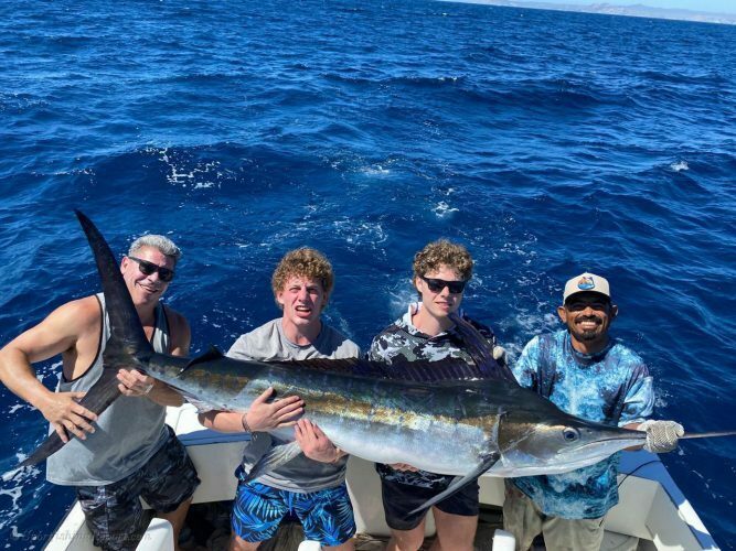 One 110 LB. Striped Marlin and One 30 LB. Wahoo