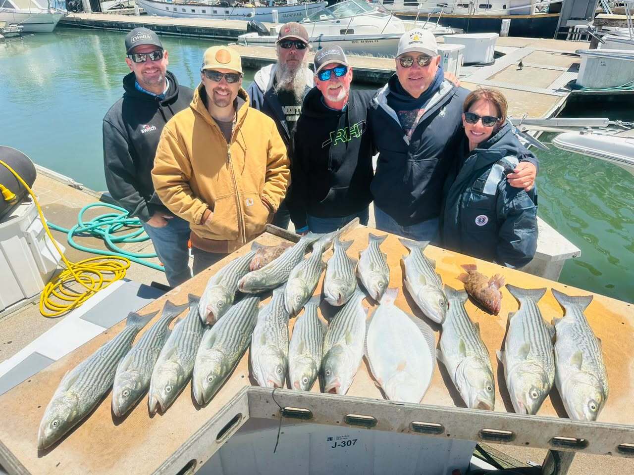 Todays group found outstanding Striper fishing