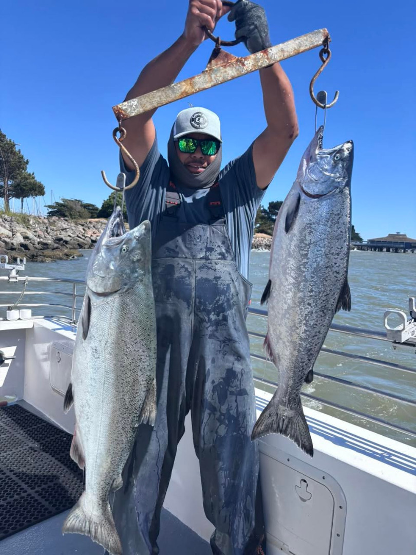 We had both boats out today chasing salmon