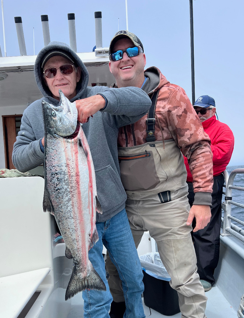 July Salmon Fishing Report from the Steller Sunrise in Eureka, CA