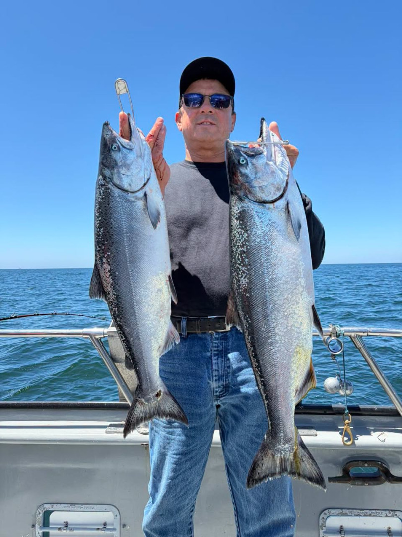 Today we had awesome salmon fishing