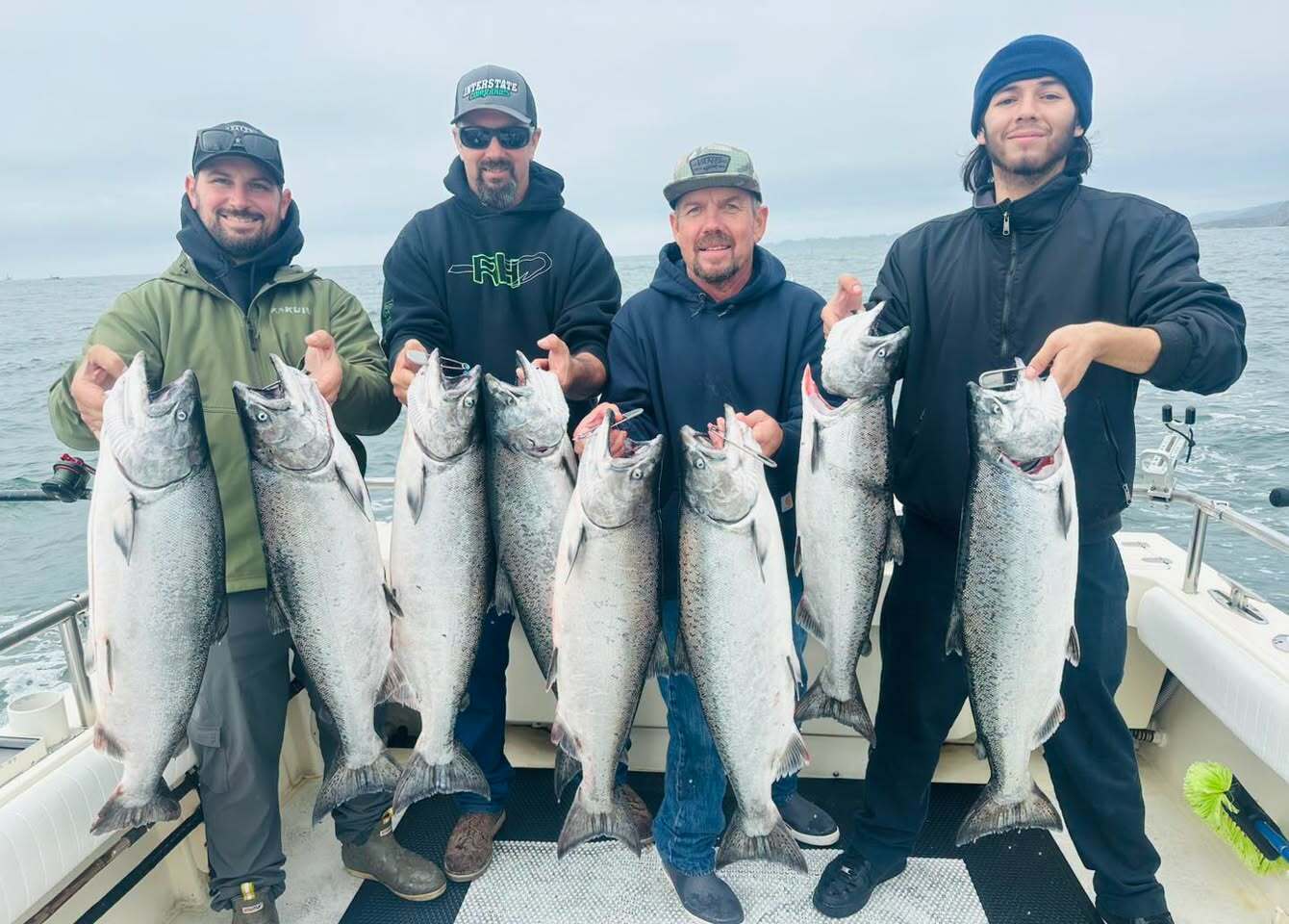 Great morning of salmon fishing