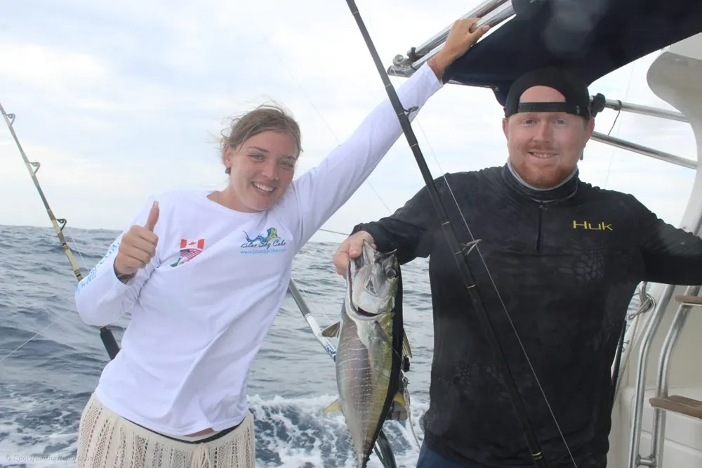 Yellowfin Tuna Strike with Explosive Energy