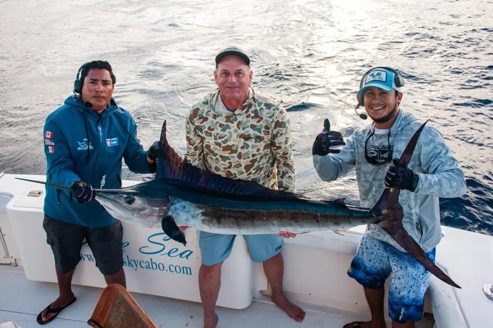 Marlin Rising at Sunrise